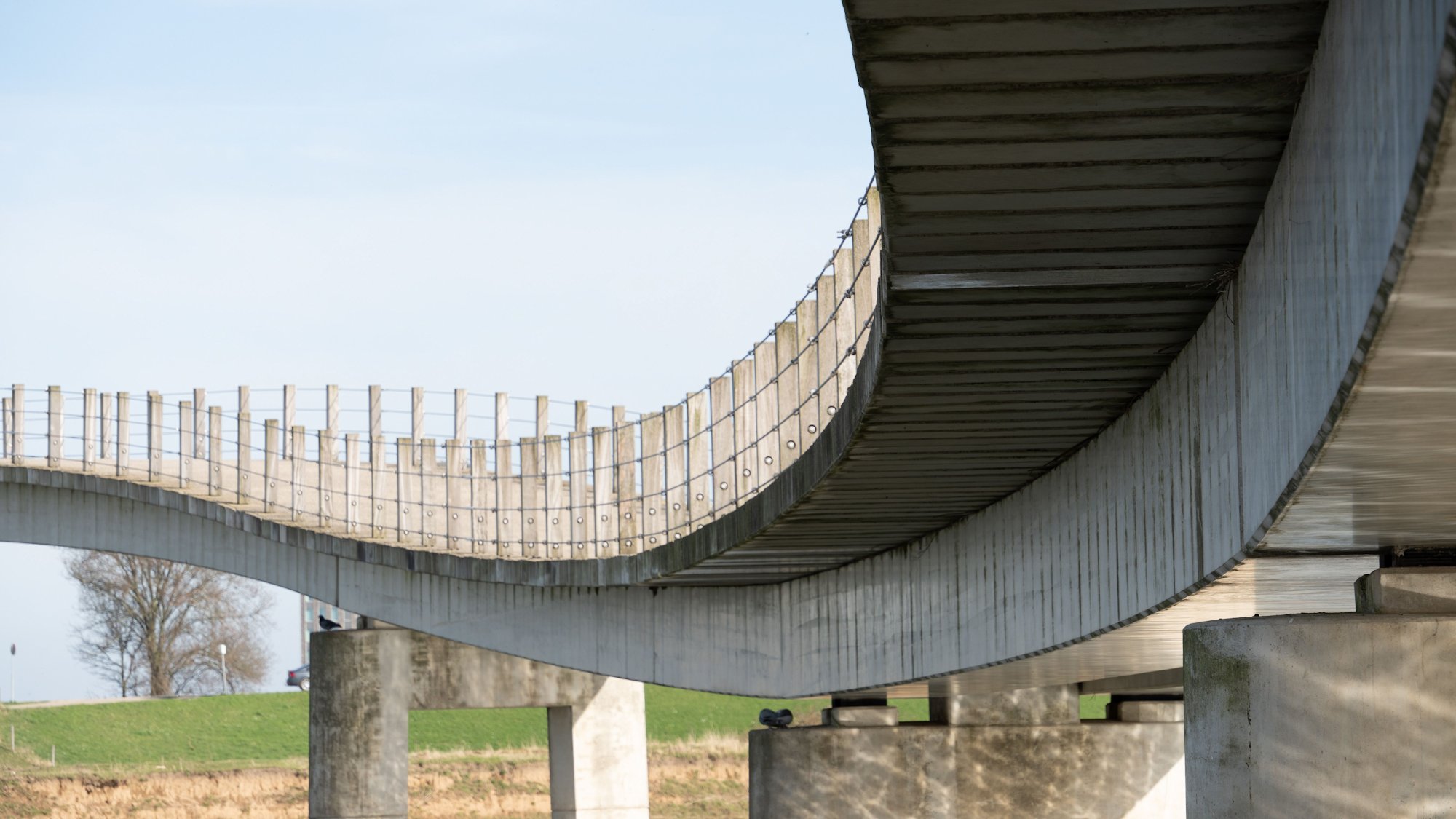 zalige brug spiegelwaal Nijmegen wandelbrug